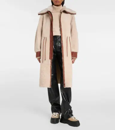 Bogner Gritt suede-trimmed shearling coat | Thumbnail 2