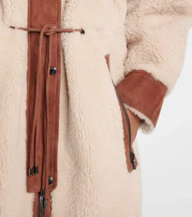 Bogner Gritt suede-trimmed shearling coat | Thumbnail 3