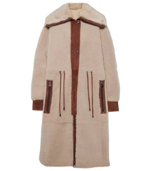 Bogner Gritt suede-trimmed shearling coat