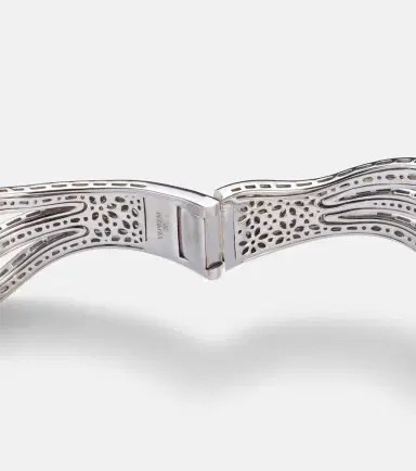 YEPREM Y-Couture 18kt white gold bangle with diamonds | Thumbnail 2