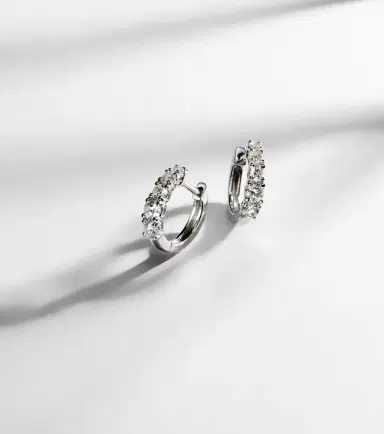 Anita Ko Huggie 18kt gold earrings with diamonds | Thumbnail 5