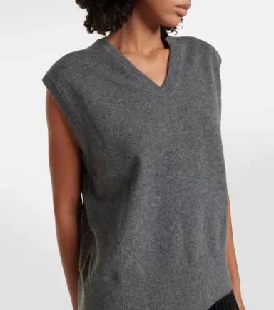 Extreme Cashmere N°243 Spencer cashmere-blend sweater vest | Thumbnail 3
