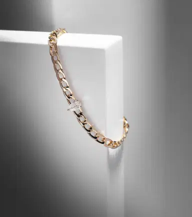 Anita Ko 18kt gold chain bracelet with diamond | Thumbnail 5