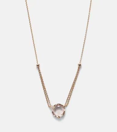 Bucherer Fine Jewellery 18kt rose gold necklace with morganite and diamonds | Thumbnail 3