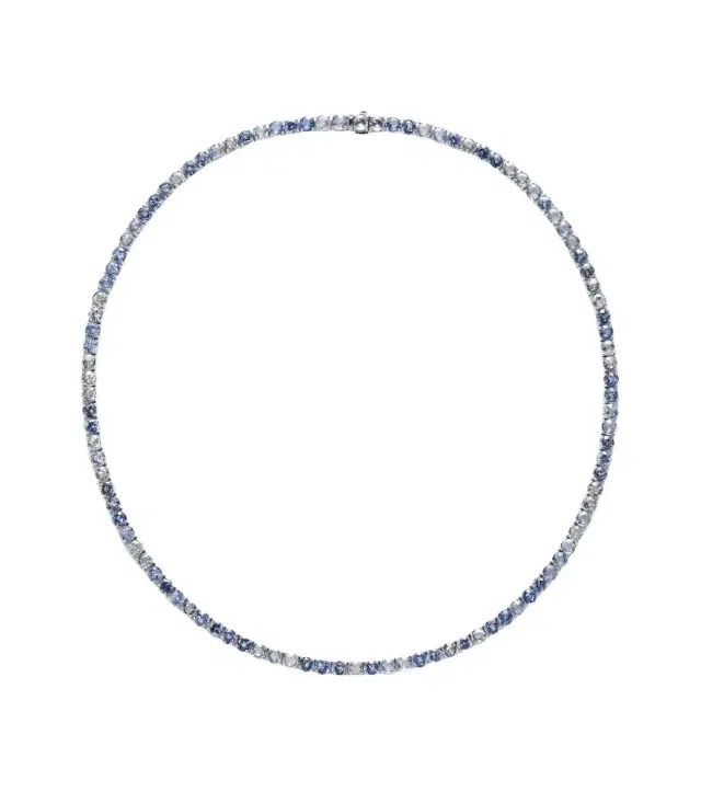 Bucherer Fine Jewellery Pastello Ocean Breeze 18kt white gold necklace with sapphires