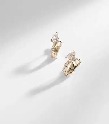 Anita Ko 18kt gold huggies with diamonds | Thumbnail 5 Anita Ko 18kt gold huggies with diamonds | Thumbnail 5