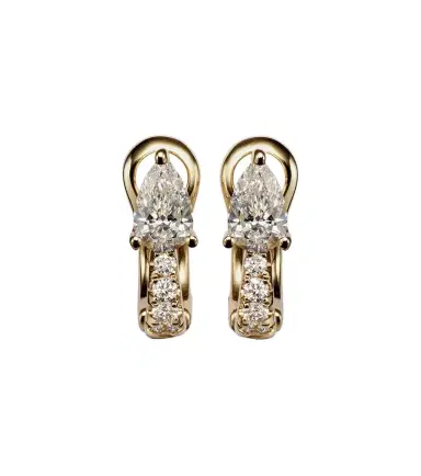 Anita Ko 18kt gold huggies with diamonds | Thumbnail 1 Anita Ko 18kt gold huggies with diamonds | Thumbnail 1