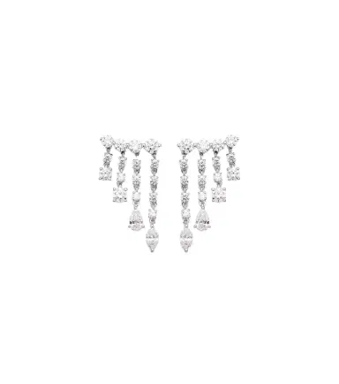Anita Ko Rain Small 18kt white gold drop earrings with diamonds | Thumbnail 1