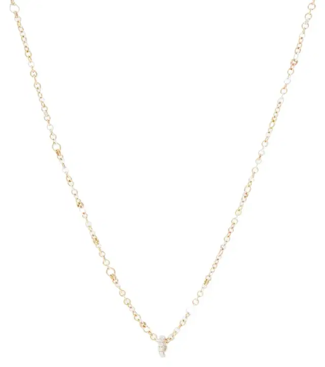 Spinelli Kilcollin Gravity 18kt yellow, rose, and sterling silver necklace and 18kt white gold ring set