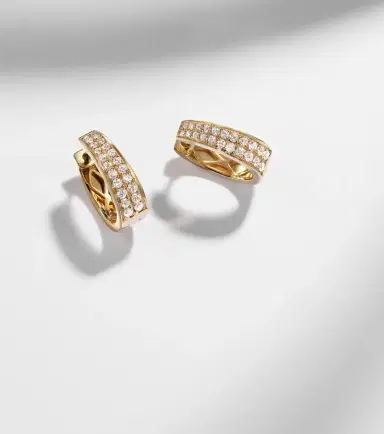 Anita Ko Meryl Small 18kt gold hoop earrings with diamonds | Thumbnail 5 Anita Ko Meryl Small 18kt gold hoop earrings with diamonds | Thumbnail 5