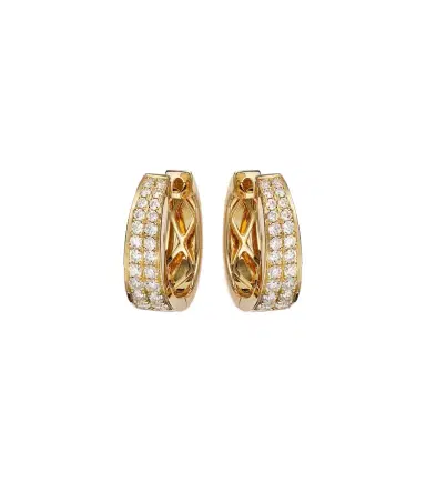Anita Ko Meryl Small 18kt gold hoop earrings with diamonds | Thumbnail 1 Anita Ko Meryl Small 18kt gold hoop earrings with diamonds | Thumbnail 1