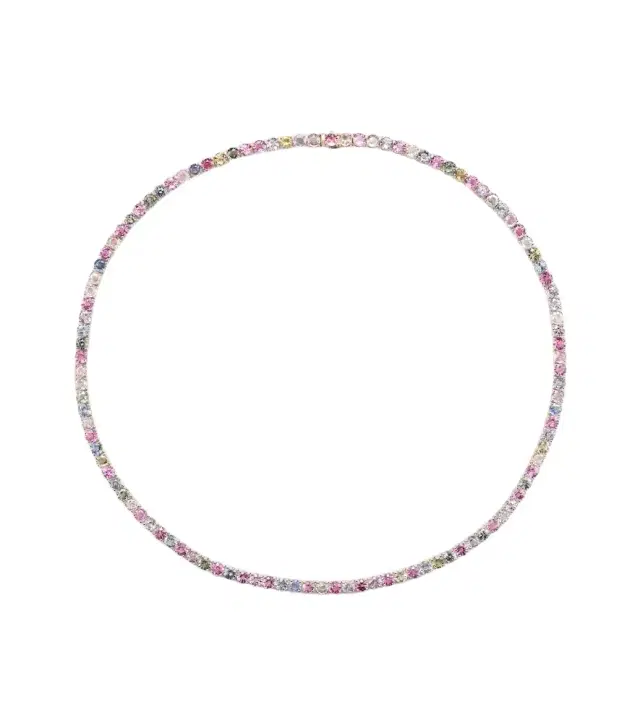 Bucherer Fine Jewellery Pastello Essentials Rivière 18kt rose gold necklace with sapphires