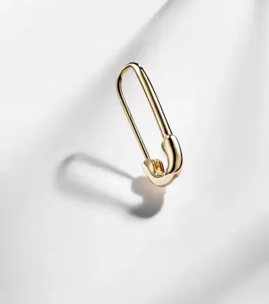 Anita Ko Safety Pin 18kt gold single earring | Thumbnail 5 Anita Ko Safety Pin 18kt gold single earring | Thumbnail 5