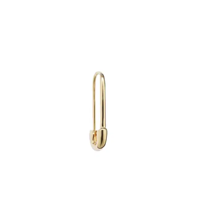 Anita Ko Safety Pin 18kt gold single earring