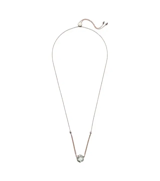 Bucherer Fine Jewellery 18kt rose gold necklace with prasiolite and diamonds