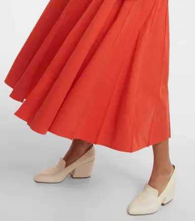 Gabriela Hearst Caden puff-sleeve cotton midi dress | Thumbnail 3