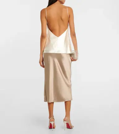 Danielle Frankel Bridal Mel wool and silk camisole | Thumbnail 3
