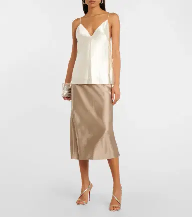 Danielle Frankel Bridal Mel wool and silk camisole | Thumbnail 4