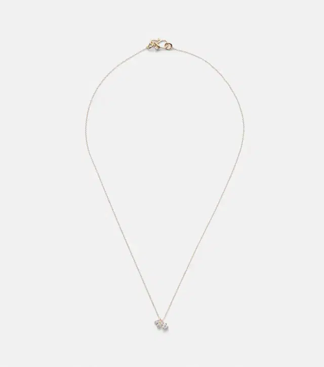 18kt gold necklace with diamonds