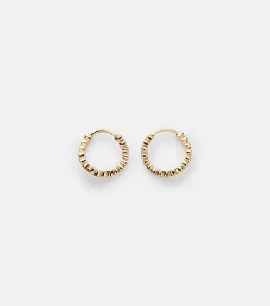 Sophie Bille Brahe Petit Courant 18kt gold hoop earrings with diamonds | Thumbnail 2 Sophie Bille Brahe Petit Courant 18kt gold hoop earrings with diamonds | Thumbnail 2