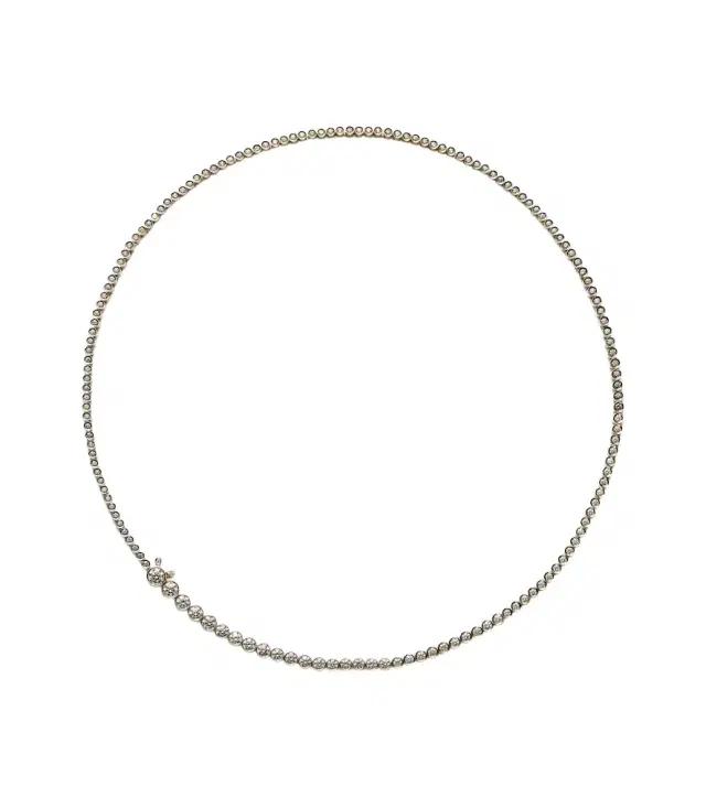 Sophie Bille Brahe Collier de Tennis Classique 18kt gold necklace with diamonds