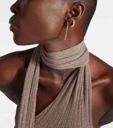 Sophie Bille Brahe Boucle Ensemble 18kt gold single earring with diamonds | Thumbnail 3