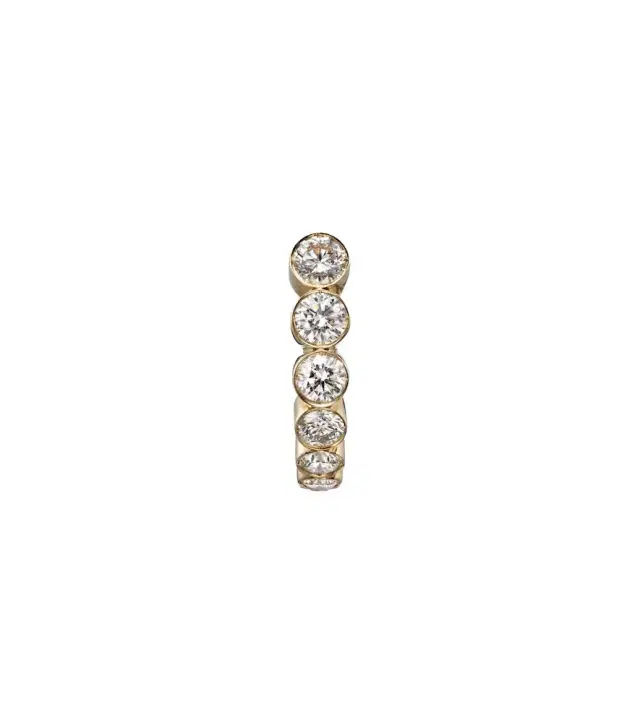 Sophie Bille Brahe Boucle Ensemble 18kt gold single earring with diamonds
