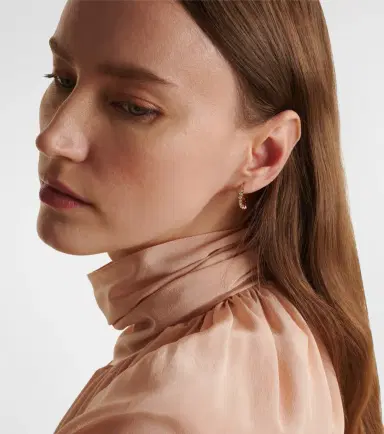 Sophie Bille Brahe Courant 18kt gold single earring with diamonds | Thumbnail 4 Sophie Bille Brahe Courant 18kt gold single earring with diamonds | Thumbnail 4
