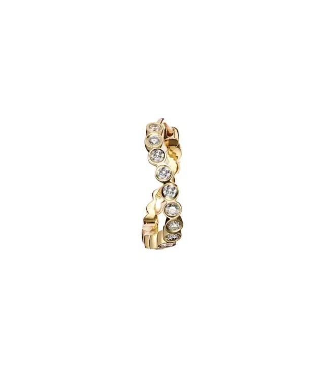 Sophie Bille Brahe Courant 18kt gold single earring with diamonds