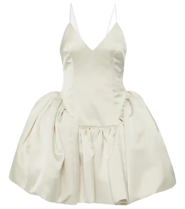 Bridal Estelle satin twill minidress
