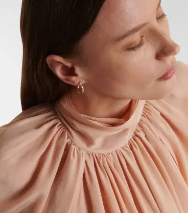 Sophie Bille Brahe Courant 18kt gold single earring with diamonds | Thumbnail 3