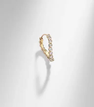Sophie Bille Brahe Courant 18kt gold single earring with diamonds | Thumbnail 5