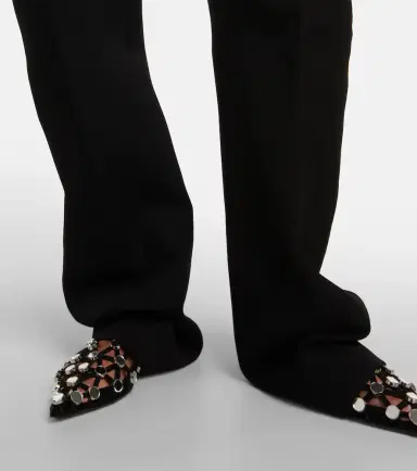 The Attico Wide-leg satin pants | Thumbnail 6