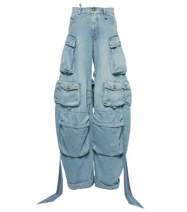 The Attico Cutout cargo jeans