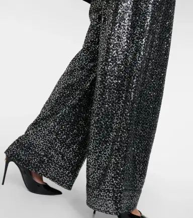 Dolce & Gabbana Sequined high-rise wide-leg pants | Thumbnail 3
