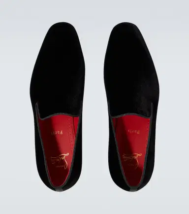 Christian Louboutin Dandyrocks velvet loafers | Thumbnail 3 Christian Louboutin Dandyrocks velvet loafers | Thumbnail 3