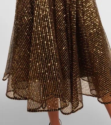 Dolce & Gabbana Sequined tulle midi dress | Thumbnail 5