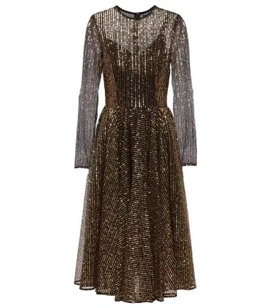 Dolce & Gabbana Sequined tulle midi dress | Thumbnail 1
