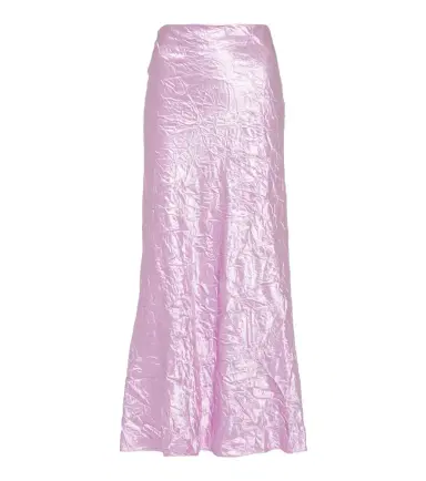 The Attico Crinkled satin slip skirt | Thumbnail 1