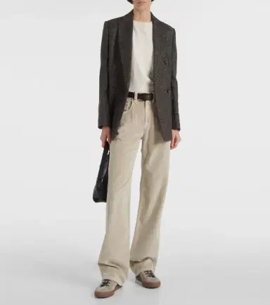 Brunello Cucinelli Mid-rise cotton velvet straight pants | Thumbnail 5