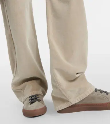 Brunello Cucinelli Mid-rise cotton velvet straight pants | Thumbnail 6