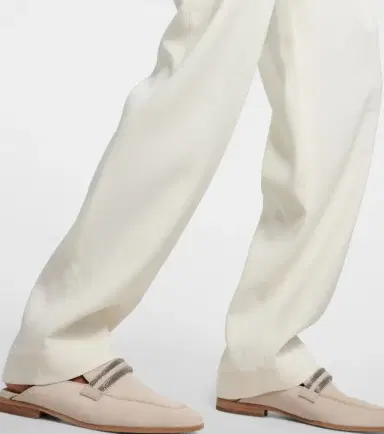 Brunello Cucinelli High-rise gabardine wide-leg pants | Thumbnail 2