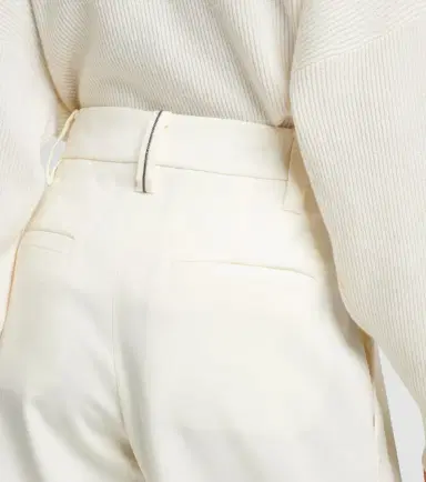 Brunello Cucinelli High-rise gabardine wide-leg pants | Thumbnail 4