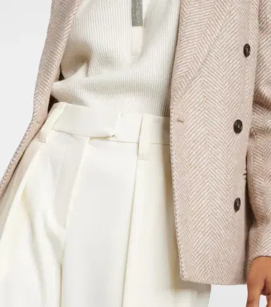 Brunello Cucinelli High-rise gabardine wide-leg pants | Thumbnail 5