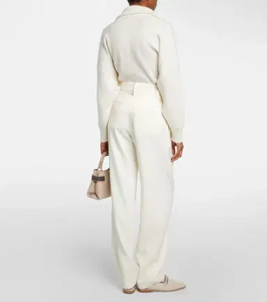 Brunello Cucinelli High-rise gabardine wide-leg pants | Thumbnail 6