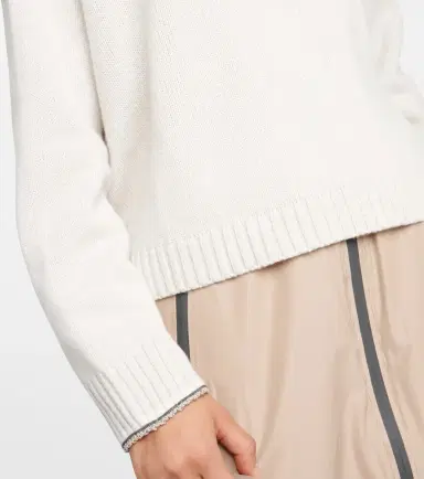 Brunello Cucinelli Wool, cashmere, and silk half-zip sweater | Thumbnail 6