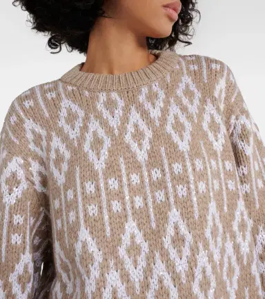 Brunello Cucinelli Jacquard cashmere sweater | Thumbnail 5