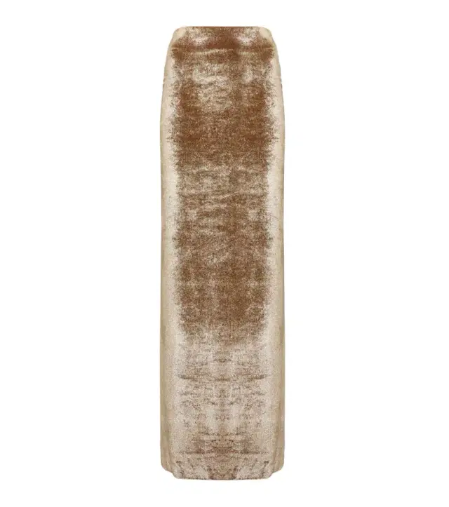 Brunello Cucinelli High-rise velvet maxi skirt