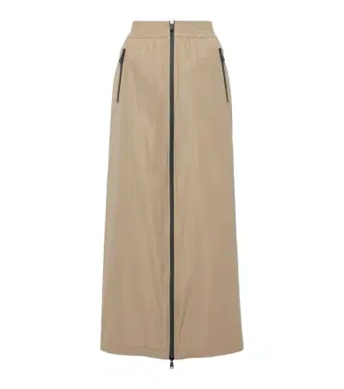 Brunello Cucinelli Zip-up taffeta maxi skirt | Thumbnail 1