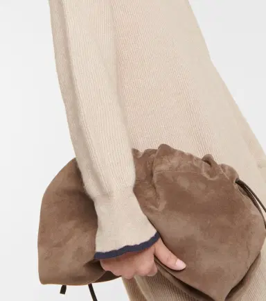 Brunello Cucinelli Alpaca and cotton midi dress | Thumbnail 3